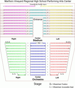 Performing Arts Center Seating Chart - MVRHS